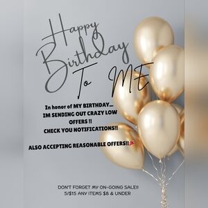 It's My Birthday Tomorrow!!